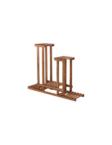 Kwietniki i donice - Drewniany kwietnik 5-półkowy RKB /95x116x25/ Brązowy - product 3