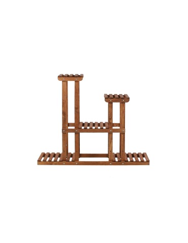 Kwietniki i donice - Drewniany kwietnik 5-półkowy RKB /95x116x25/ Brązowy - product 10