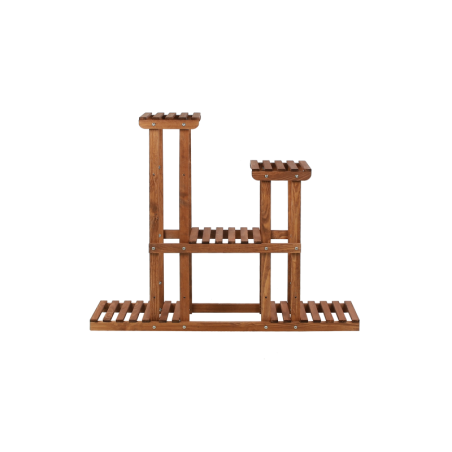 Drewniany kwietnik 5-półkowy RKB /95x116x25/ Brązowy