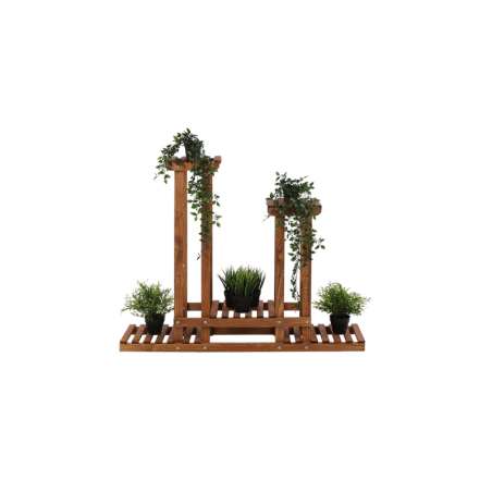 Drewniany kwietnik 5-półkowy RKB /95x116x25/ Brązowy