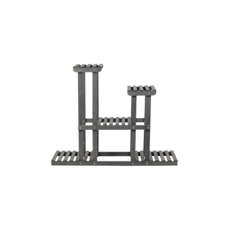 Drewniany kwietnik 5-półkowy RKB /95x116x25/ Szary