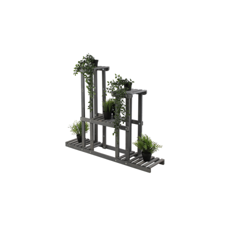 Drewniany kwietnik 5-półkowy RKB /95x116x25/ Szary