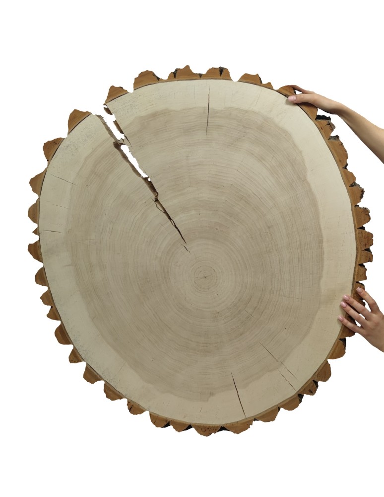 Stoły i Stoliki - Plaster Topoli z Korą ~ Owalny ~ dł. 85/ szer. max. 80/ gr. 9 cm ~  092803 - produkt MODO24.PL 1