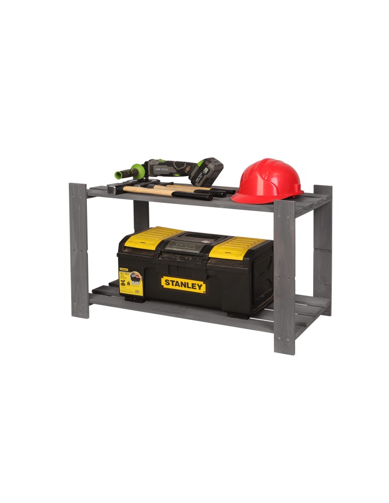 regały seria B - Regał B na książki buty drewniany 50X80X38 2p Szary - produkt MODO24.PL 1