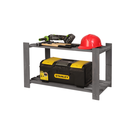 Regał B na książki buty drewniany 50X80X38 2p Szary