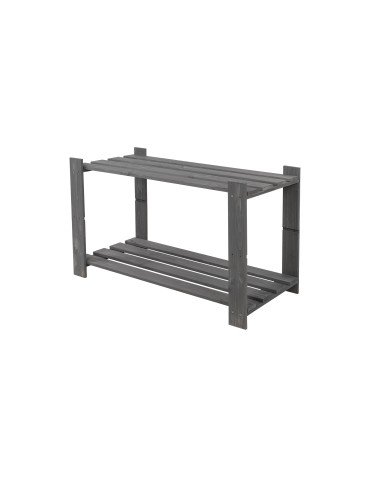 regały seria B - Regał B na książki buty drewniany 50X80X38 2p Szary - product 11