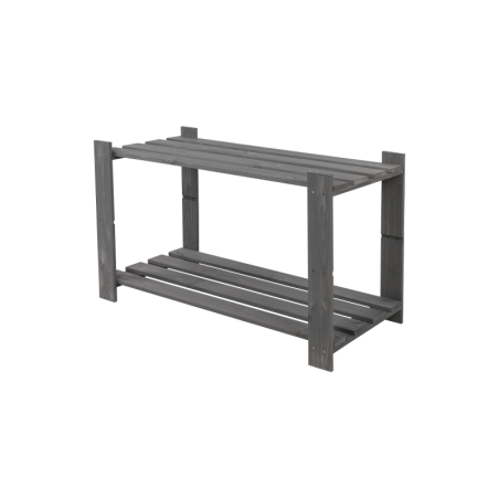 Regał B na książki buty drewniany 50X80X38 2p Szary