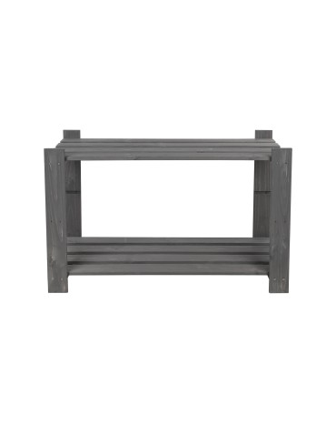 regały seria B - Regał B na książki buty drewniany 50X80X38 2p Szary - product 12