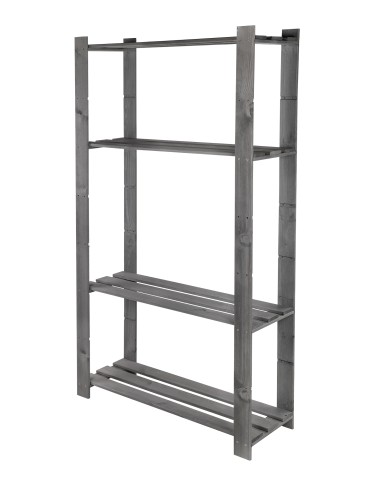 regały seria B - Regał B na książki drewniany zabawki 150X80X28 4p Szary - product 11