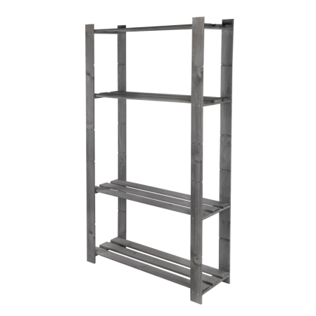 Regał B na książki drewniany zabawki 150X80X28 4p Szary