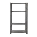 Regał B na książki drewniany zabawki 150X80X28 4p Szary