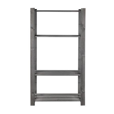 Regał B na książki drewniany zabawki 150X80X28 4p Szary