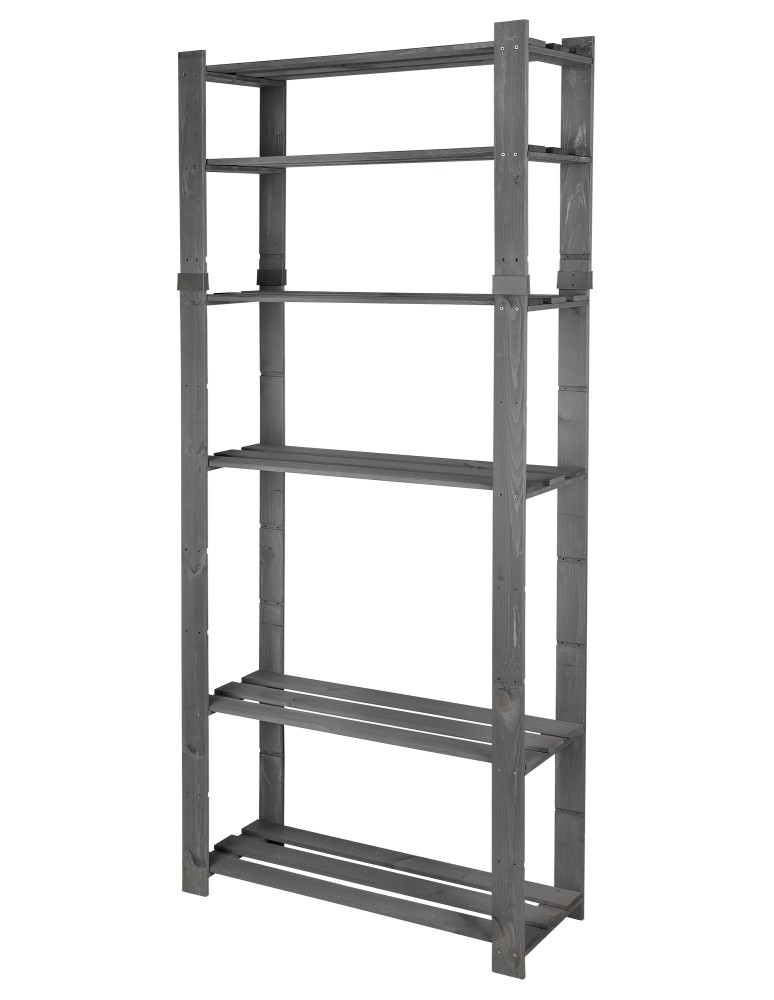 regały seria B - Regał B na książki drewniany zabawki 200X80X28 6p Szary - product MODO24.PL 11