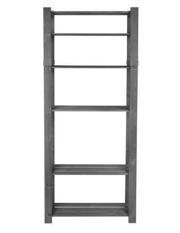 regały seria B - Regał B na książki drewniany zabawki 200X80X28 6p Szary - product 12