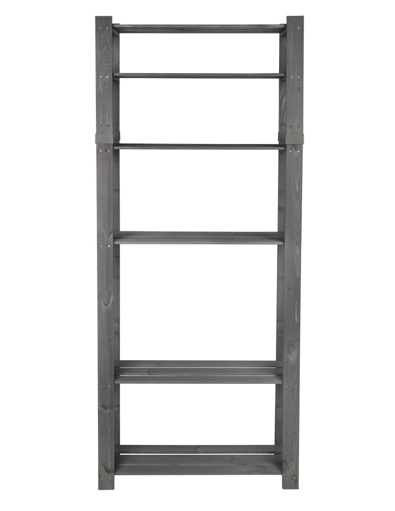 regały seria B - Regał B na książki drewniany zabawki 200X80X28 6p Szary - product MODO24.PL 12