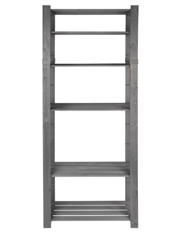 regały seria B - Regał B na książki drewniany zabawki 200X80X38 6p Szary - product 12