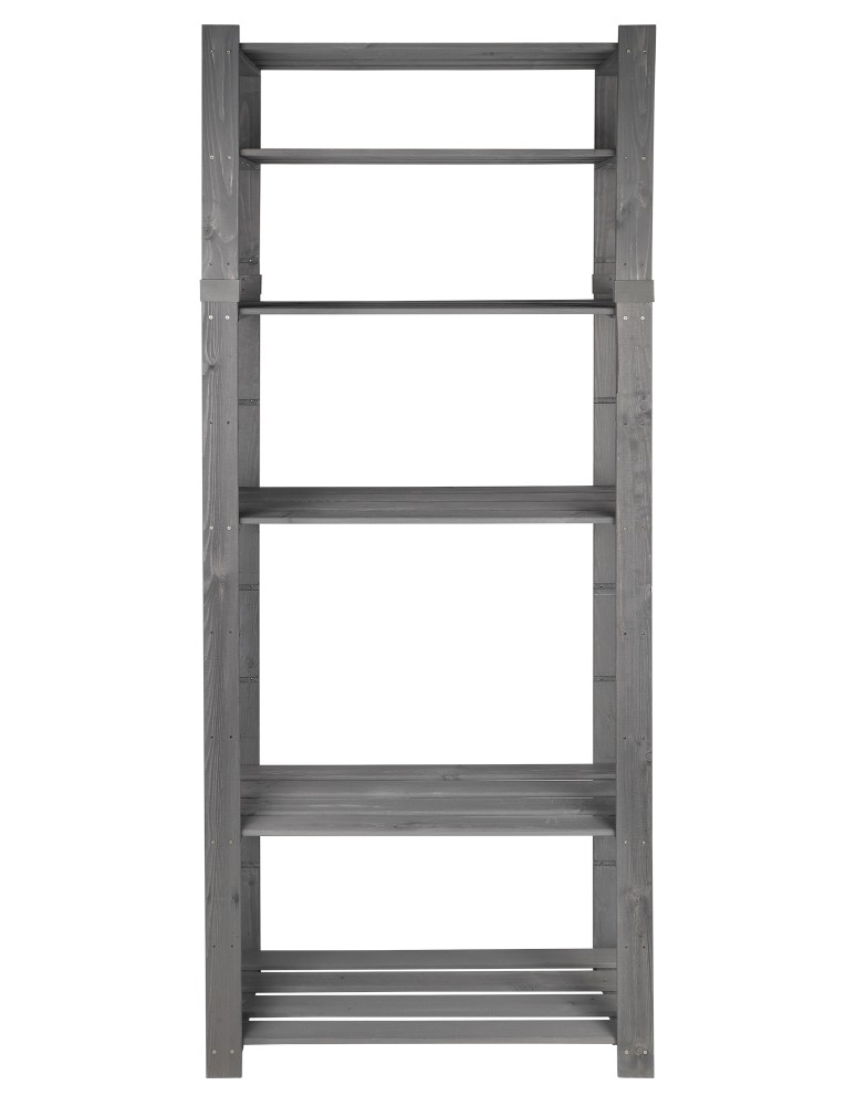 regały seria B - Regał B na książki drewniany zabawki 200X80X38 6p Szary - product MODO24.PL 12