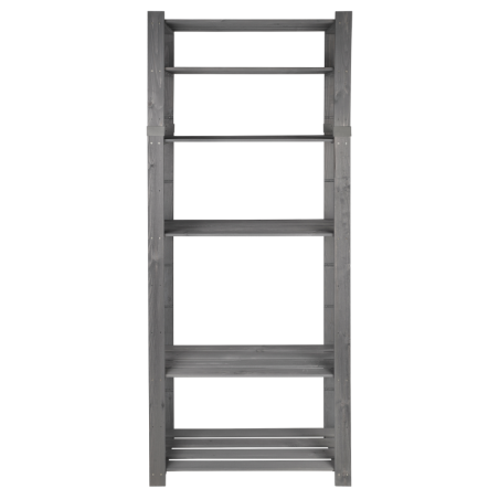 Regał B na książki drewniany zabawki 200X80X38 6p Szary