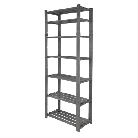 Regał B na książki drewniany zabawki 220X80X38 7p Szary