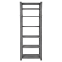 Regał B na książki drewniany zabawki 220X80X38 7p Szary