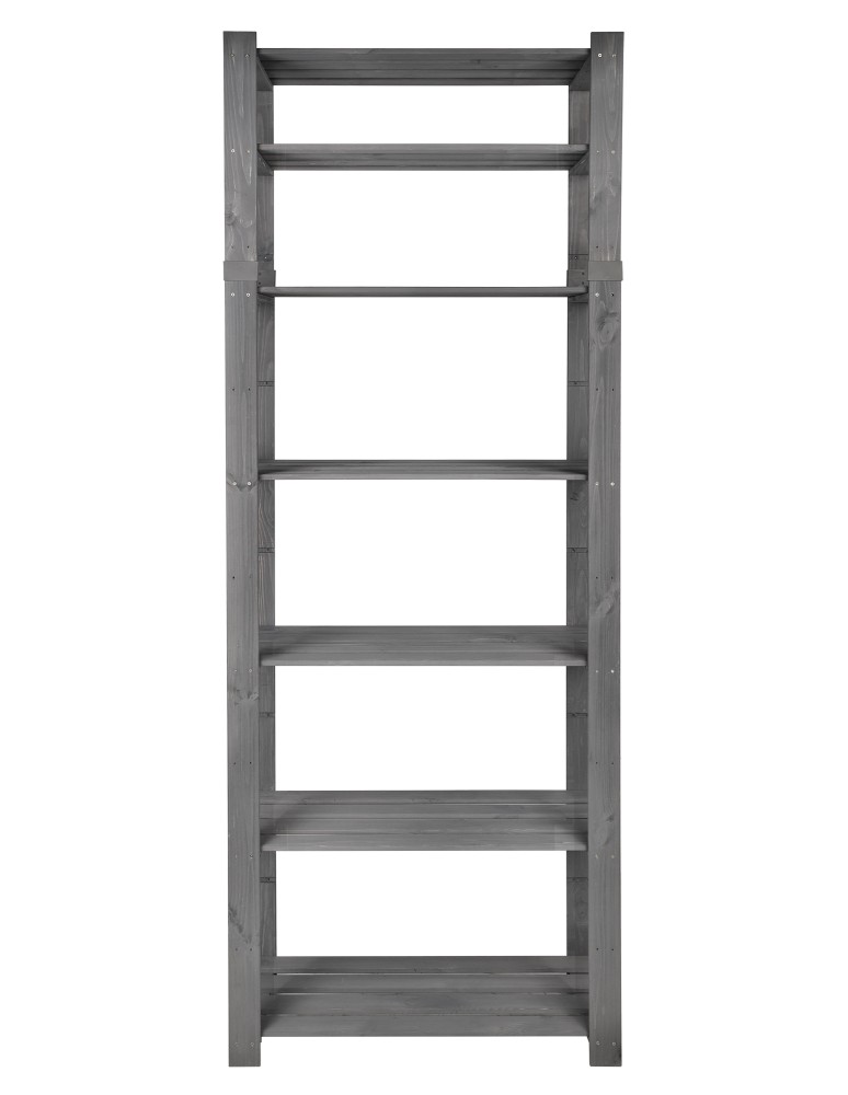 regały seria B - Regał B na książki drewniany zabawki 220X80X38 7p Szary - product MODO24.PL 12