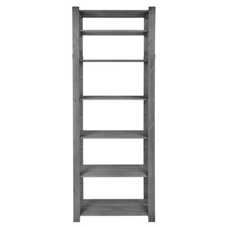 Regał B na książki drewniany zabawki 220X80X38 7p Szary