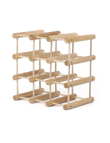 Seria RW-7 - Modułowy stojak na wino /9 butelek — RW7 — Naturalny dąb - product 3
