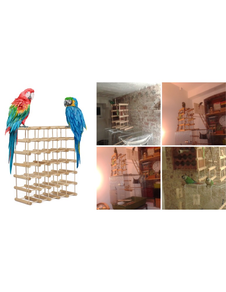 Seria RW-7 - Modułowy stojak na wino x3 /27+6 butelek — RW7 — Naturalny dąb - product MODO24.PL 8