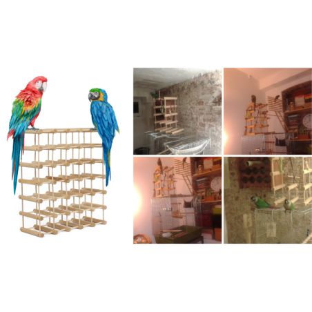 Modułowy stojak na wino x5 /45+12 butelek — RW7 — Olejowany dąb