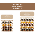 Modułowy stojak na wino x5 /45+12 butelek — RW7 — Naturalna sosna