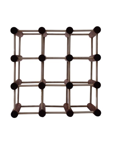 Seria RW-7 - Modułowy stojak na wino /9 butelek — RW7 — Brązowa sosna - product 3