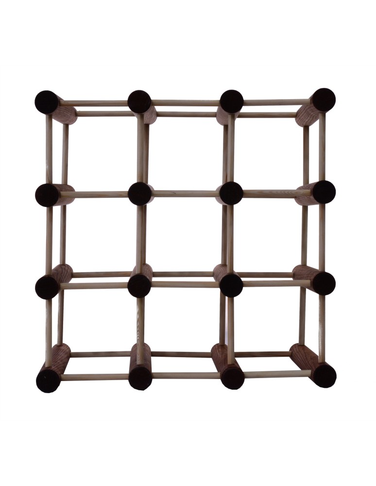 Seria RW-7 - Modułowy stojak na wino /9 butelek — RW7 — Brązowa sosna - product MODO24.PL 3