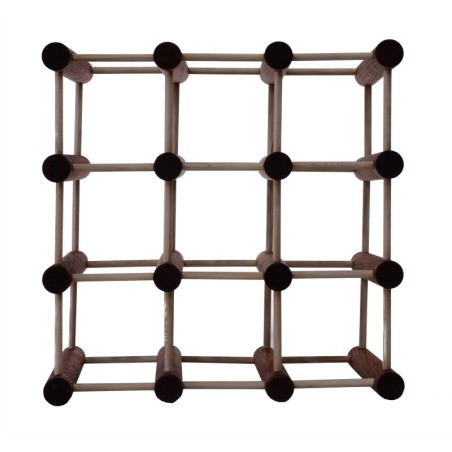 Modułowy stojak na wino /9 butelek — RW7 — Brązowa sosna