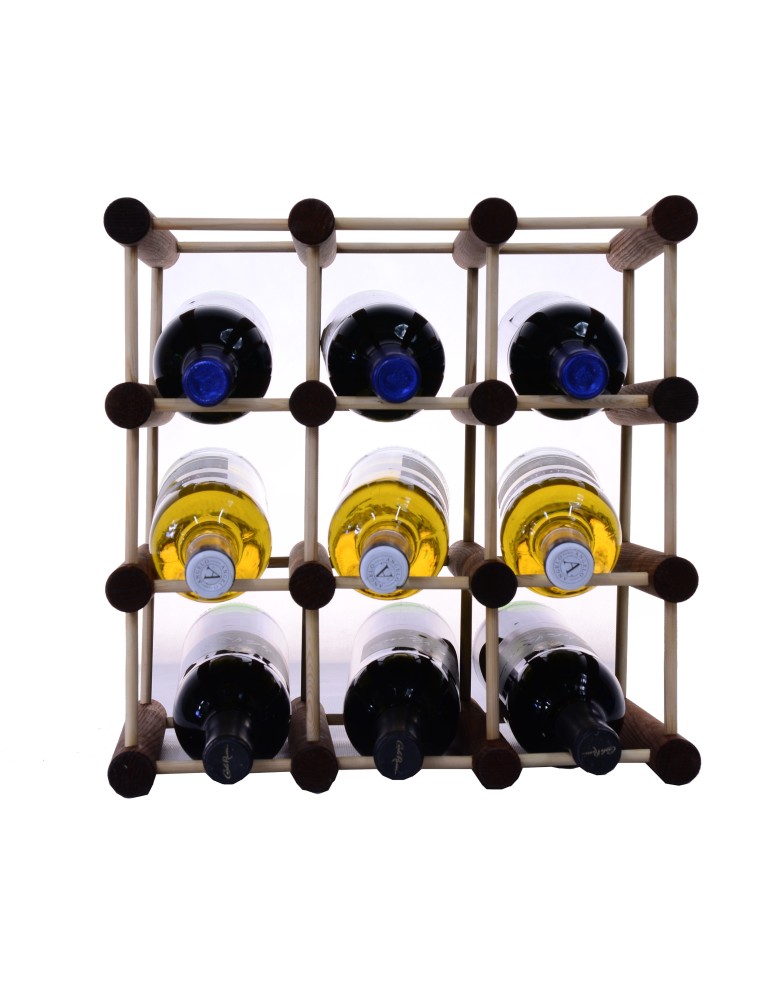 Seria RW-7 - Modułowy stojak na wino /9 butelek — RW7 — Brązowa sosna - product MODO24.PL 9