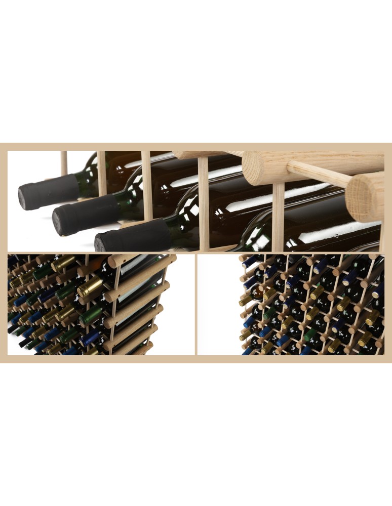 Seria RW-7 - Modułowy stojak na wino x4 /36+9 butelek — RW7 — Brązowa sosna - product MODO24.PL 4