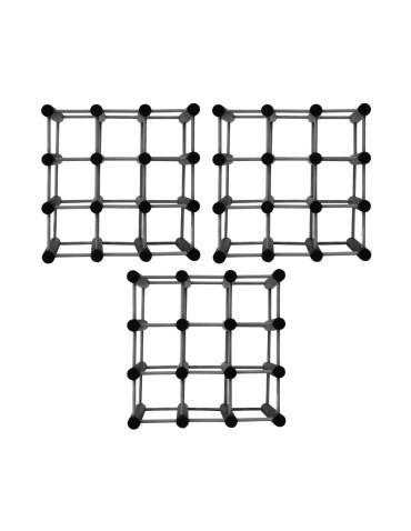 Seria RW-7 - Modułowy stojak na wino x3 /27+6 butelek — RW7 — Szara sosna - product 3