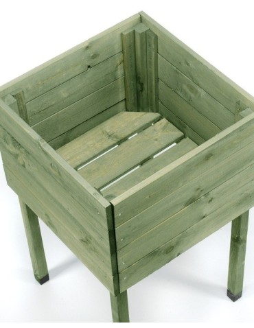 Kwietniki i donice - Donica donice ogrodowe BRD 50x50 zielona zielnik - product 4