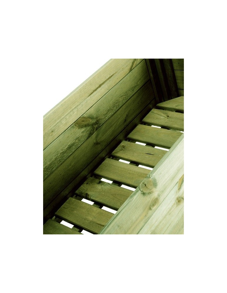 Kwietniki i donice - Donica donice ogrodowe BRD 80x100x50 impregnowany zielony zielnik - product MODO24.PL 4