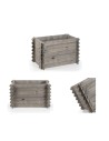 Donica donice ogrodowe BRD 57,5x115x60 impregnowany szary zielnik