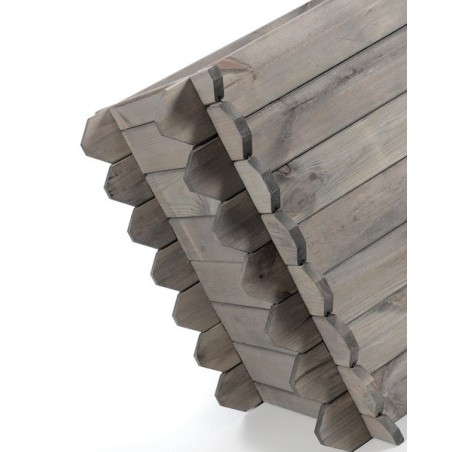 Donica donice ogrodowe BRD 57,5x115x60 impregnowany szary zielnik