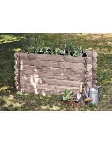 Kwietniki i donice - Donica donice ogrodowe BRD 57,5x115x60 impregnowany szary zielnik - product 5