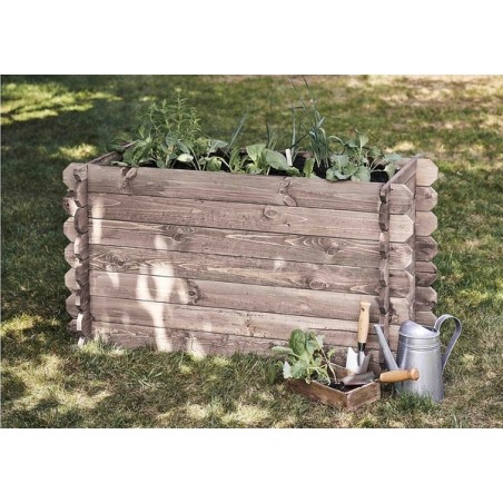 Donica donice ogrodowe BRD 57,5x115x60 impregnowany szary zielnik