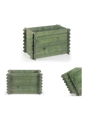 Donica donice ogrodowe BRD 57,5x115x60 impregnowany zielony zielnik