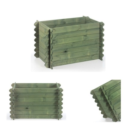 Donica donice ogrodowe BRD 57,5x115x60 impregnowany zielony zielnik