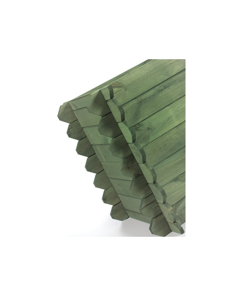 Kwietniki i donice - Donica donice ogrodowe BRD 57,5x115x60 impregnowany zielony zielnik - product MODO24.PL 4