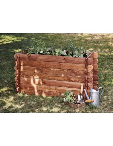 Kwietniki i donice - Donica donice ogrodowe BRD 57,5x115x60 impregnowany zielony zielnik - product 5