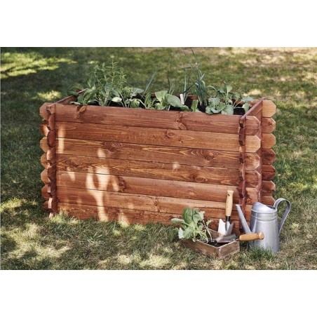 Donica donice ogrodowe BRD 57,5x115x60 impregnowany zielony zielnik