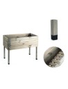 Donica donice ogrodowe BRD 100x50 impregnowany szary zielnik