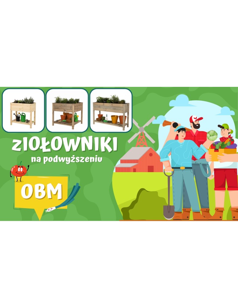 Kwietniki i donice - Donica donice ogrodowe BRD 100x50 impregnowany szary zielnik - product MODO24.PL 2