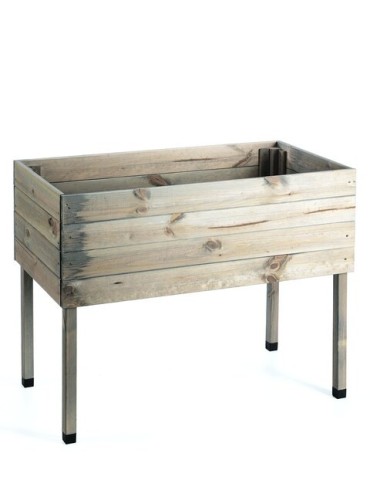 Kwietniki i donice - Donica donice ogrodowe BRD 100x50 impregnowany szary zielnik - product 3